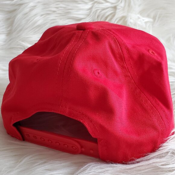 Hustle Red/Black & LIL'OG Cream Snapback Hat Cap SZ (One Size) - Picture 7 of 13